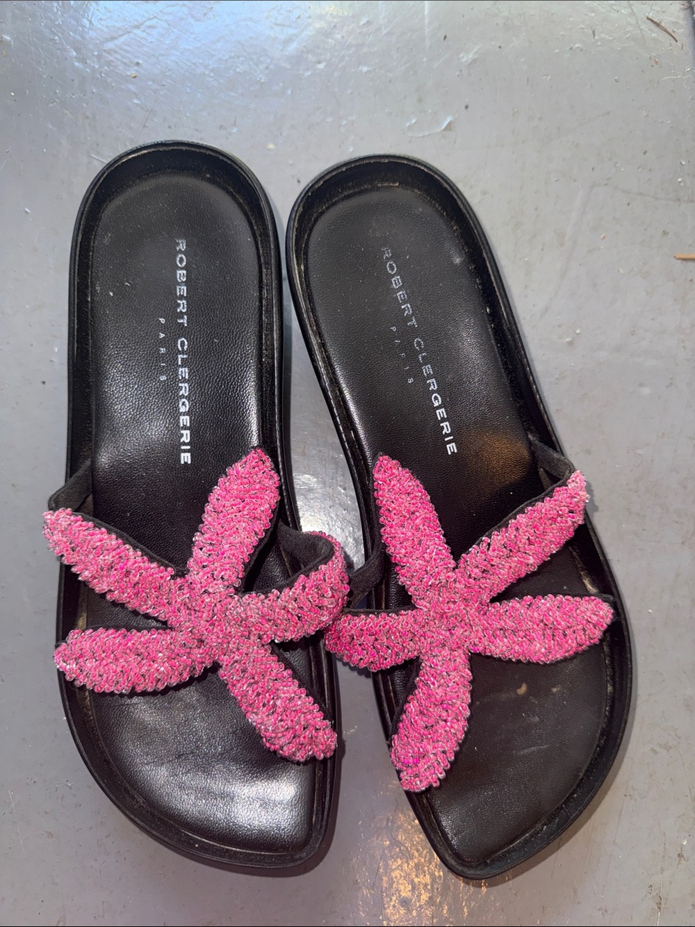 ROBERT CLERGERIE DESIGNER slides/sandals/mules sz 7